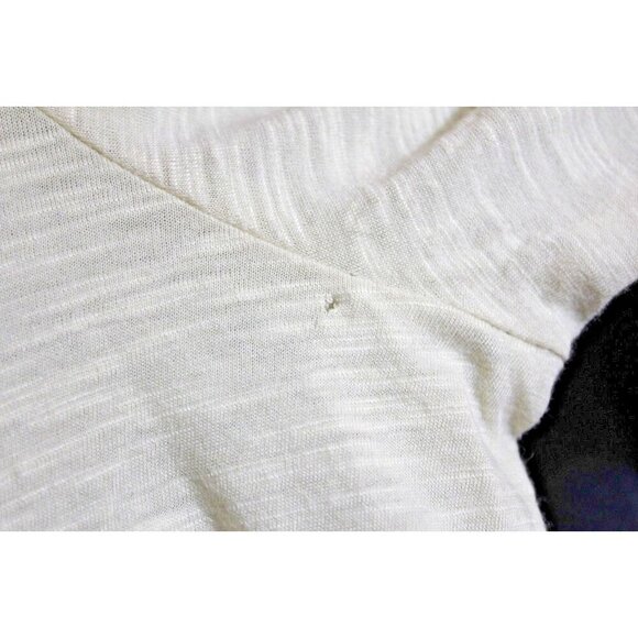 Lauren Active Ralph Lauren LRL Womens Top XS Striped Cream Navy Long Sleeve New - Picture 5 of 5